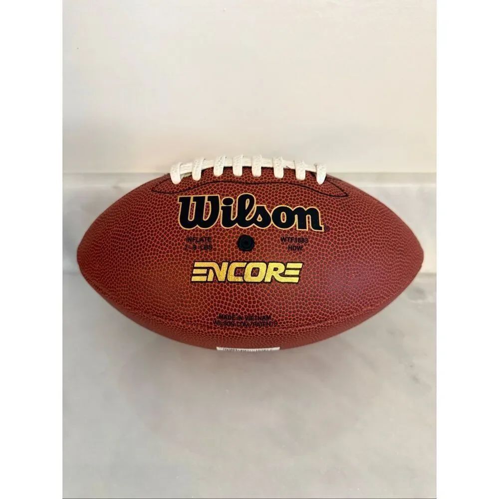 NWOT Wilson Encore Tackified Official American Football NFL Brown Junior Size